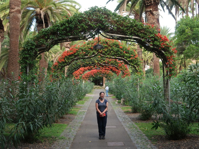 Sabine im Parque García Sanabria in Santa Cruz (24. Nov.)