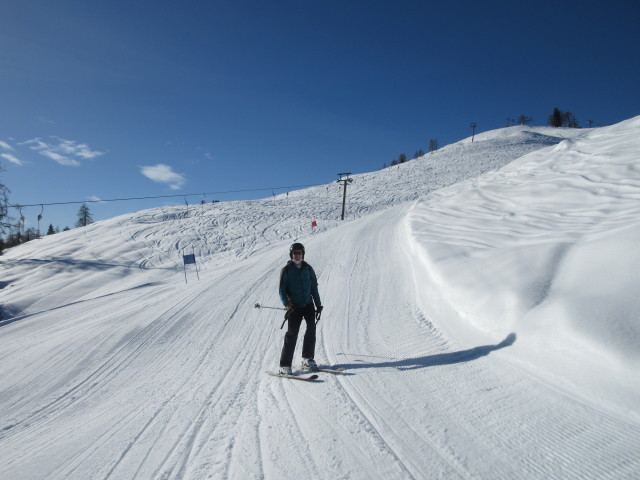 Ronald auf der Trainingspiste