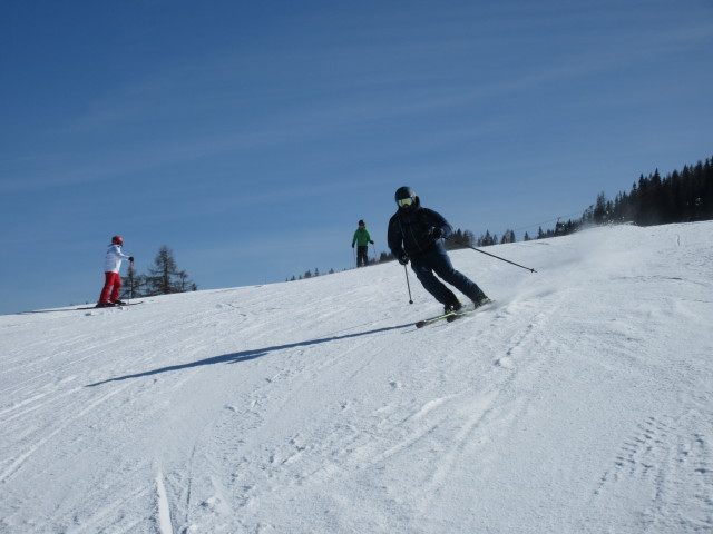 Thomas auf der Leiternabfahrt