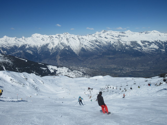 Markus auf der Piste 'Greppon Blanc' (21. März)