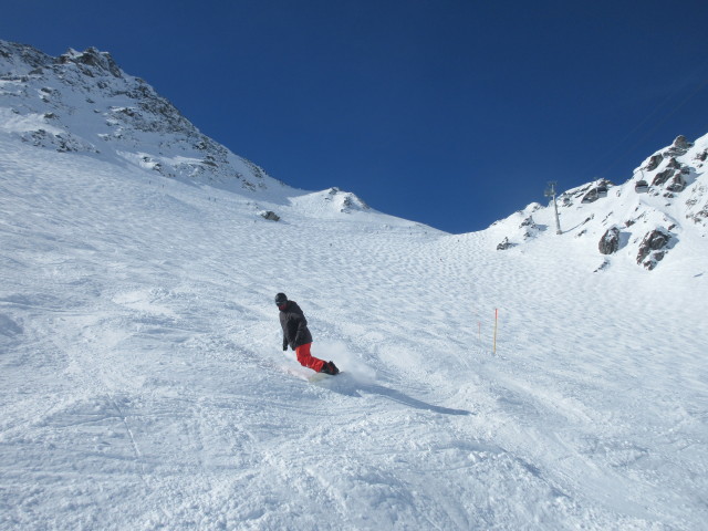 Markus auf der Abfahrtsroute 'Chassoure - Tortin' (22. März)
