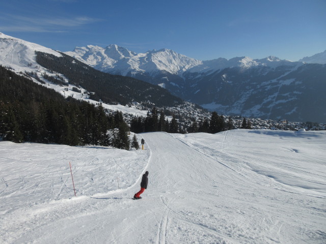 Markus auf der Piste 'Planards - Esserts' (23. März)