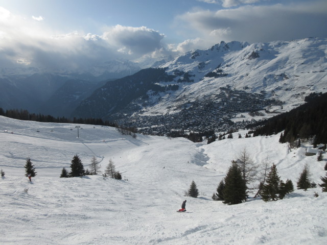Markus neben der Piste 'FIS supérieure' (25. März)