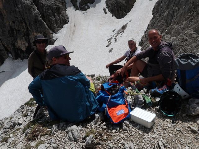 Gerald, Peter, Josef und Frank am Paracarro, 2.465 m