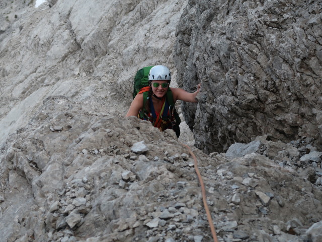 Domeniggweg: Ursa in der 8. Seillänge