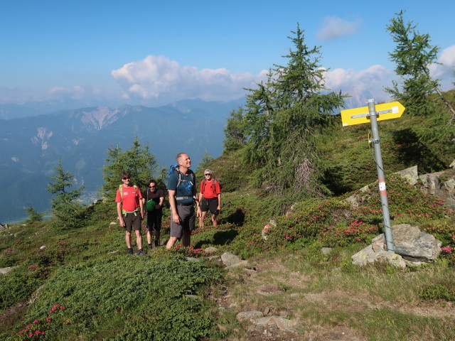 Gerald, Raphael, Frank und Josef zwischen Pirkeralm und Seidernitztörl