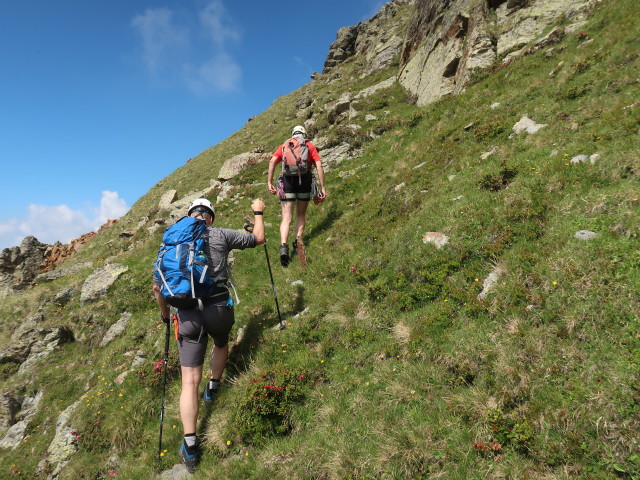 Frank und Josef zwischen Kristallspitze und Rotwieland