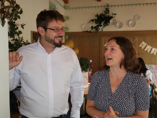 Markus und Sabine im Buschenschank Gilg