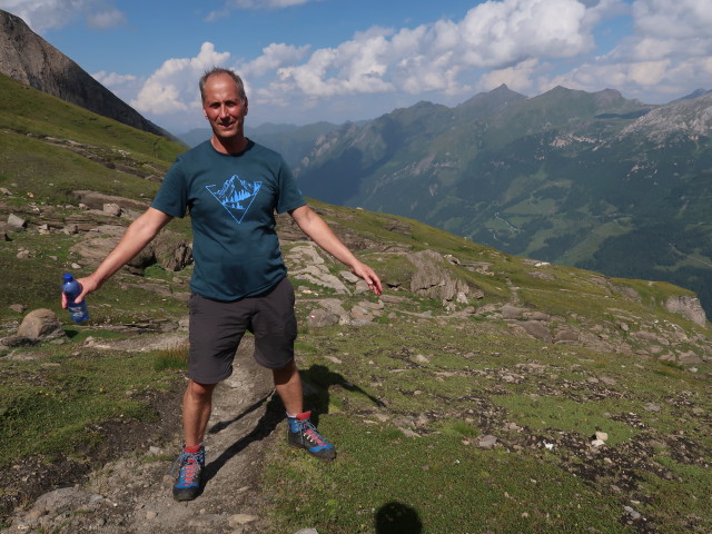 Frank zwischen Schwarzenberghütte und Steinkarkopf (14. Aug.)