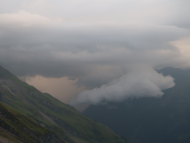 von der Schwarzenberghütte Richtung Nordosten (14. Aug.)
