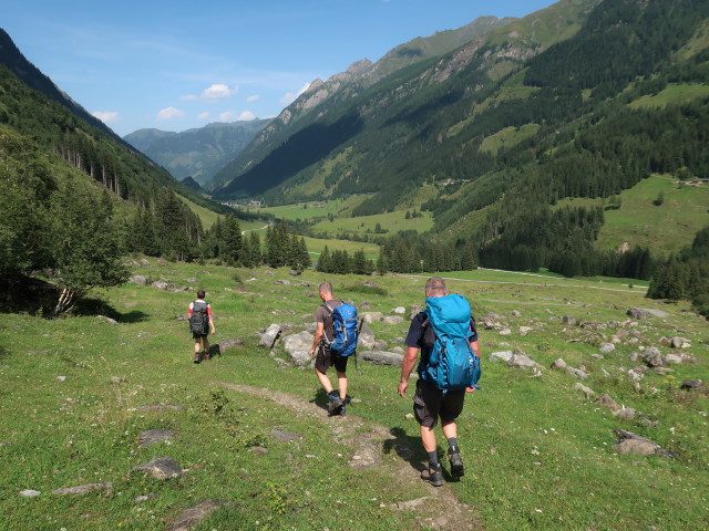 Ronald, Frank und Erich am Mainzer Weg zwischen Stangenhagriedl und Vögerlalm (15. Aug.)