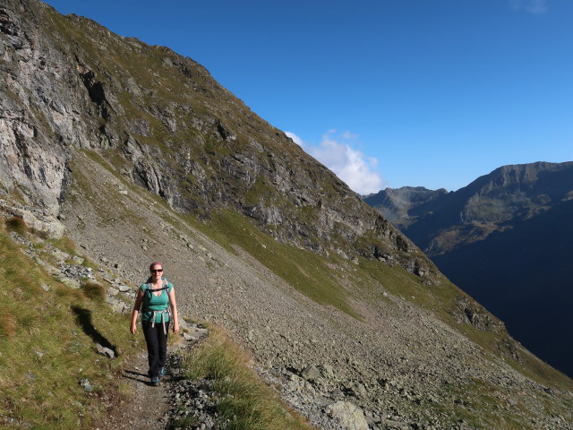 Sabine zwischen Äußerem Lämmerkar und Unterer Klafferscharte (5. Sep.)