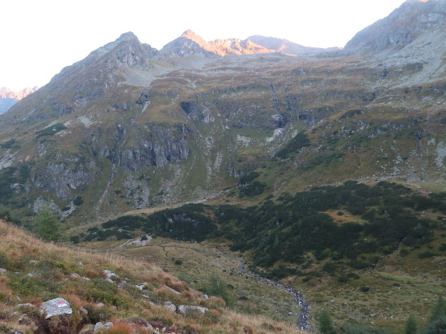 zwischen Preintalerhütte und Unterem Sonntagskarsee (6. Sep.)