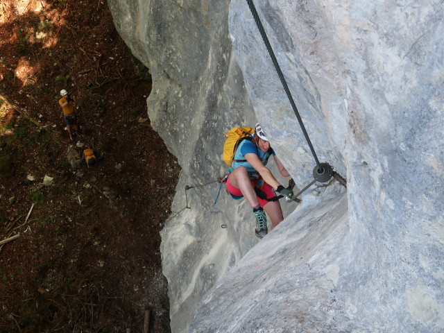 Falkenstein-Klettersteig: Romana in der schwierigen Variante