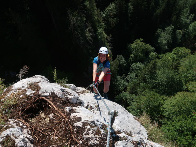 Falkenstein-Klettersteig: Romana in der schwierigen Variante