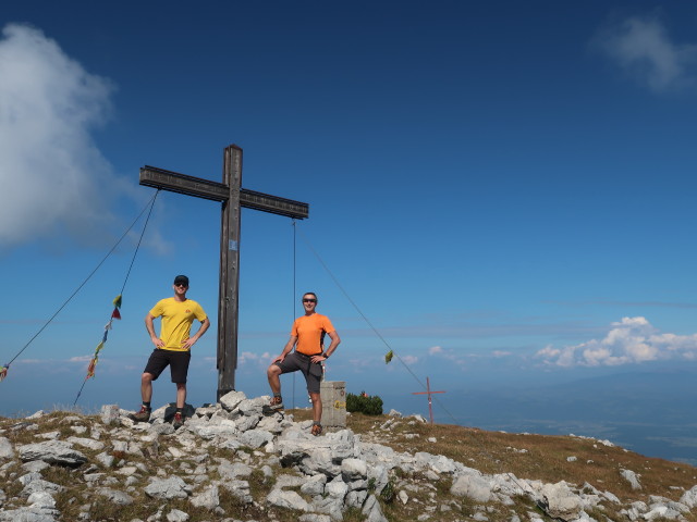David und ich auf der Feistritzer Spitze, 2.113 m