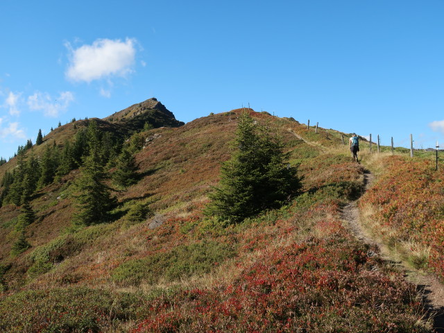 Sarah zwischen Hundstein und Schönwieskopf