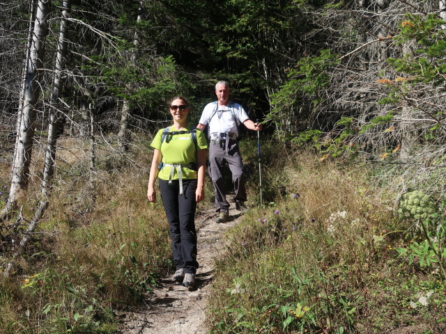 Sabine und Erich zwischen Hirschenkogel und Dürrriegel