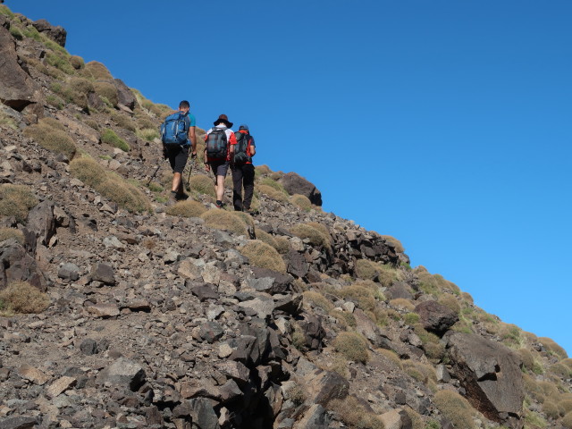 Hans-Jörg, Ronald und Abdeslam zwischen Azib n'Tzikert und Aguelzim (28. Sep.)