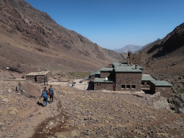 Hans-Jörg und Ronald zwischen Tizi n'Toubkal und Rifuge Neltner (29. Sep.)