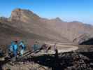 Hans-Jörg, Andreas, Ronald, Lars und Abdeslam zwischen Tizi n'Toubkal und Rifuge Neltner (29. Sep.)