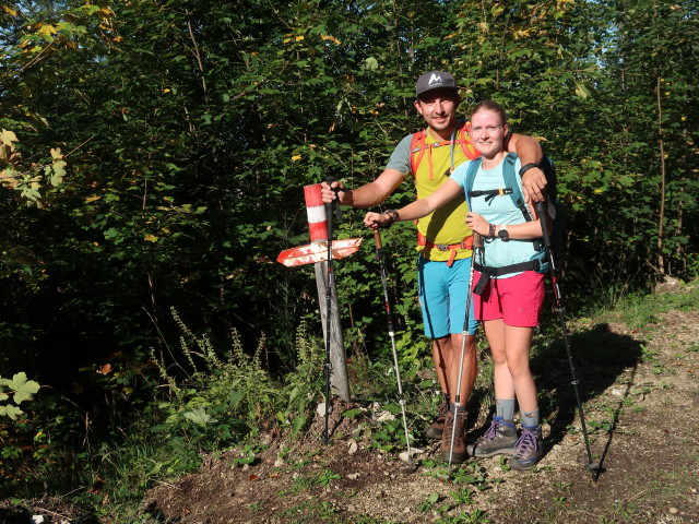 Georg und Sarah zwischen Bahnhof Langwies und Bromberg
