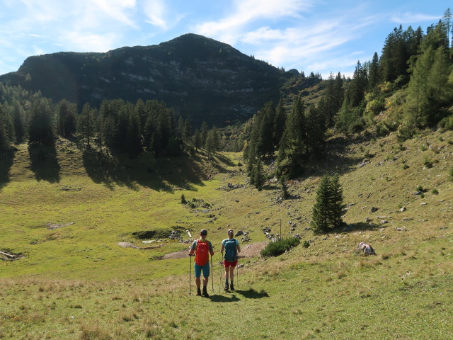 Georg und Sarah auf der Brombergalm, 1.430 m