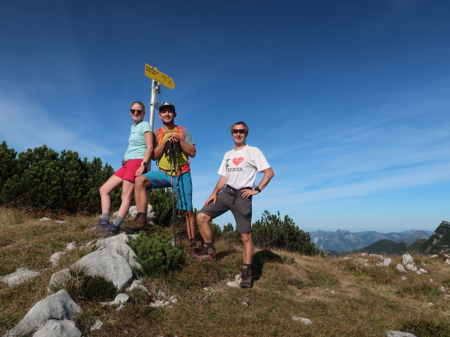 Sarah, Georg und ich am Hochglegt, 1.784 m