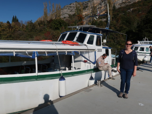 Sabine beim Roski slap im Nacionalni park Krka (29. Okt.)