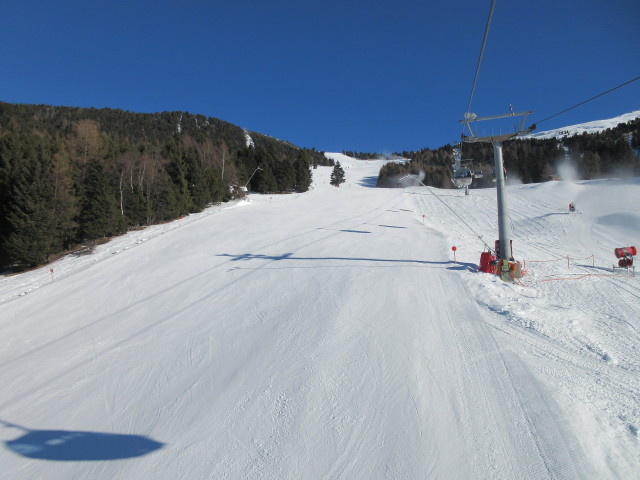 Tal-Abfahrt von der Hochzeigerbahn aus