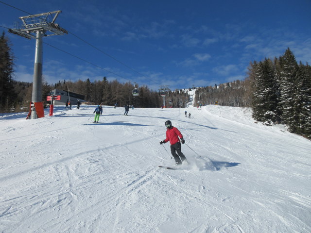 Birgit auf der Brunnachabfahrt