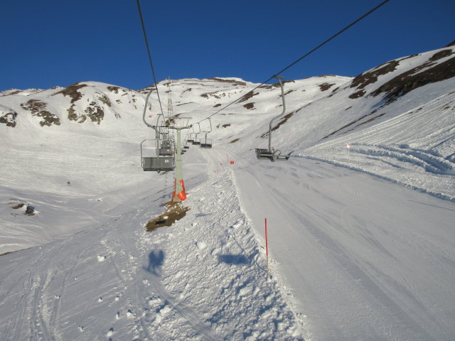 Sonnleitenpiste von der Albonagratbahn aus (16. Jän.)