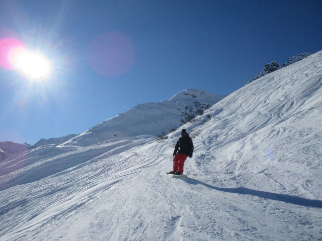 Markus neben der Muggengrat-Täli-Piste (16. Jän.)