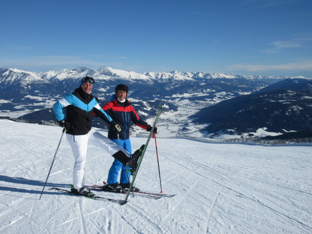 Frank und ich auf der Hochfeldabfahrt