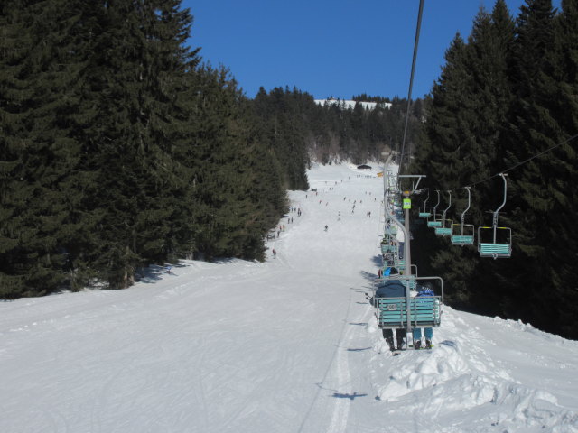Talabfahrt Gaissau von der Spielbergalmbahn aus
