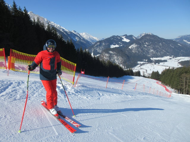 Georg auf der Profi-Abfahrt