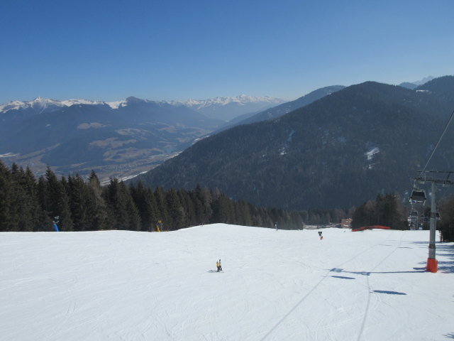 Piste Marchner von der Kabinenbahn Marchner aus (19. März)