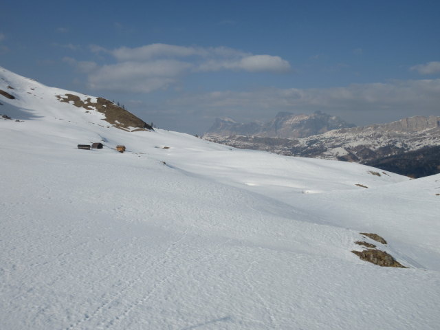 neben der Sesselbahn Mesola (20. März)
