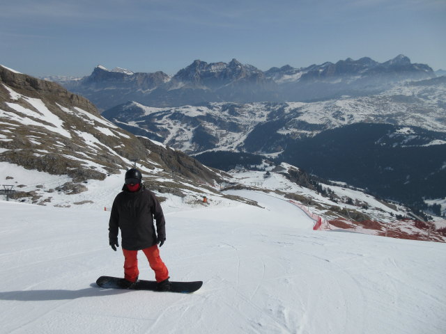 Markus auf der Piste Vallon (21. März)