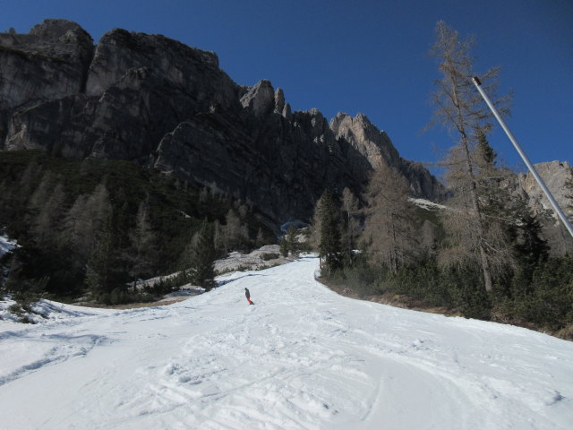 Markus auf der Piste Forcella Rossa (23. März)