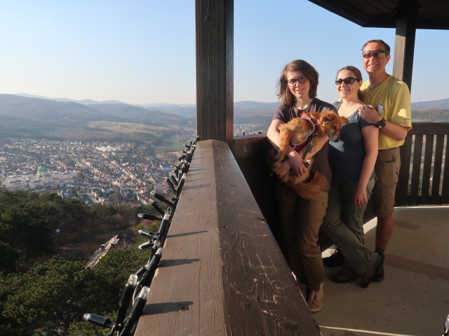 Hannelore, Sabine und ich auf der Franz-Bichler-Warte