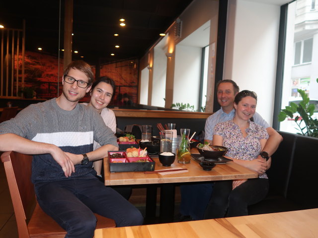 Dominic, Kimberly, ich und Sabine