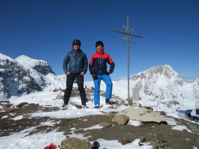 Ronald und ich auf der Madritsche, 1.919 m