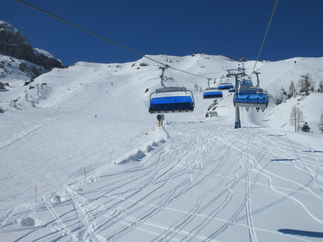 Sattelabfahrt von der Rudnigsattelbahn aus