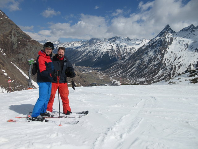 Ich und Markus auf der Alpabfahrt
