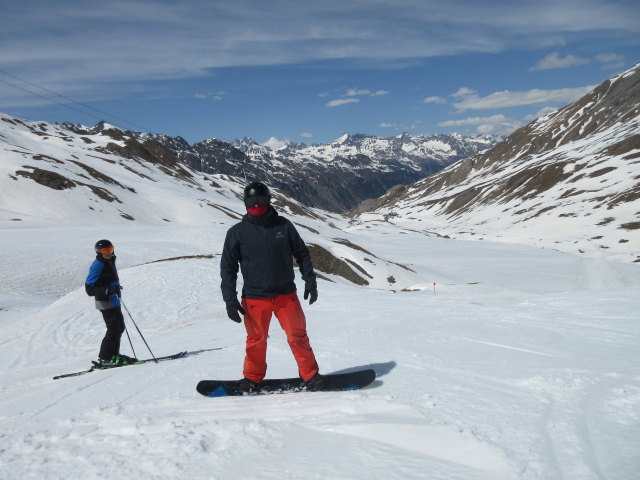 Stefan und Markus auf der Skiroute 42 (21. Apr.)