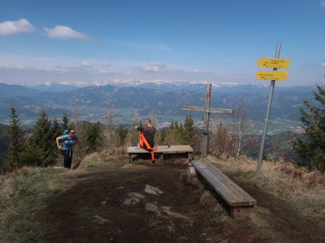 Sabine und Frank am Schwarzkogel, 1.448 m
