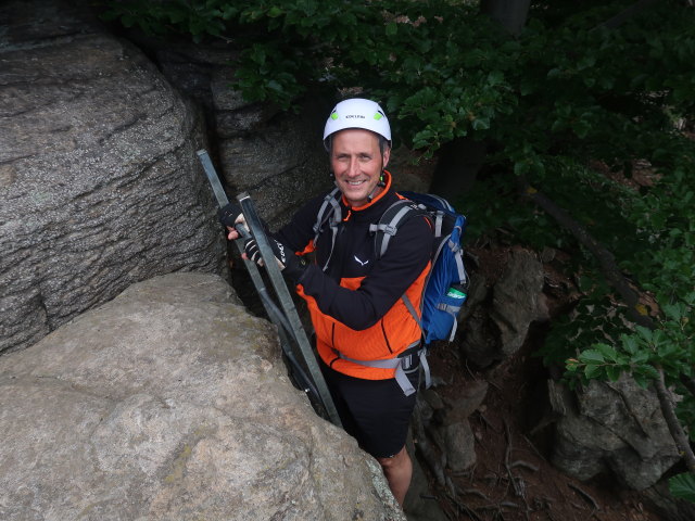 Frank am Hoher-Stein-Klettersteig