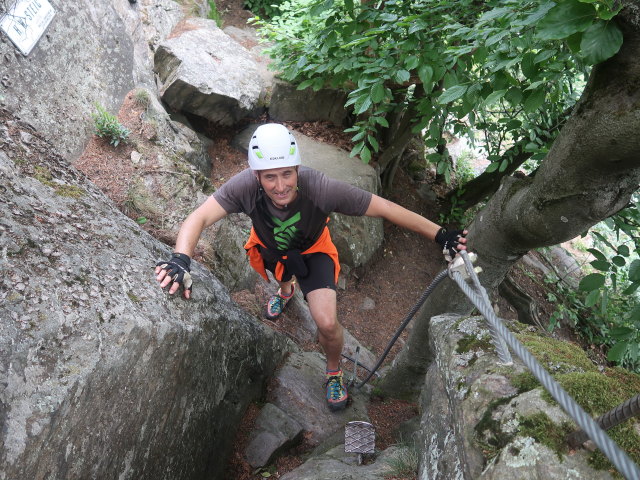 Frank am Hirschwand-Klettersteig