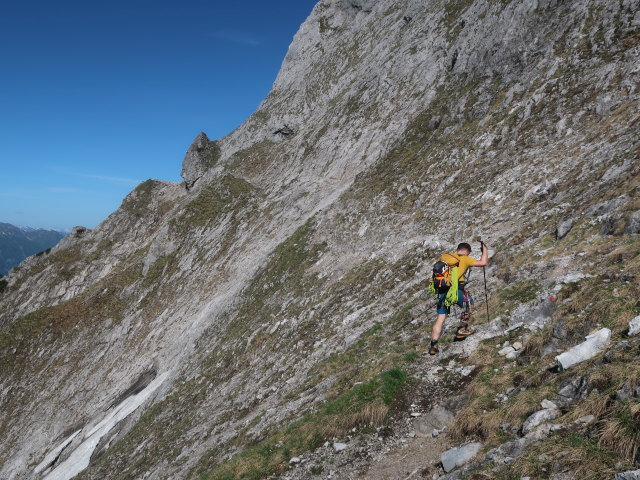 Stefan am Reichenstein-Normalweg (4. Juni)